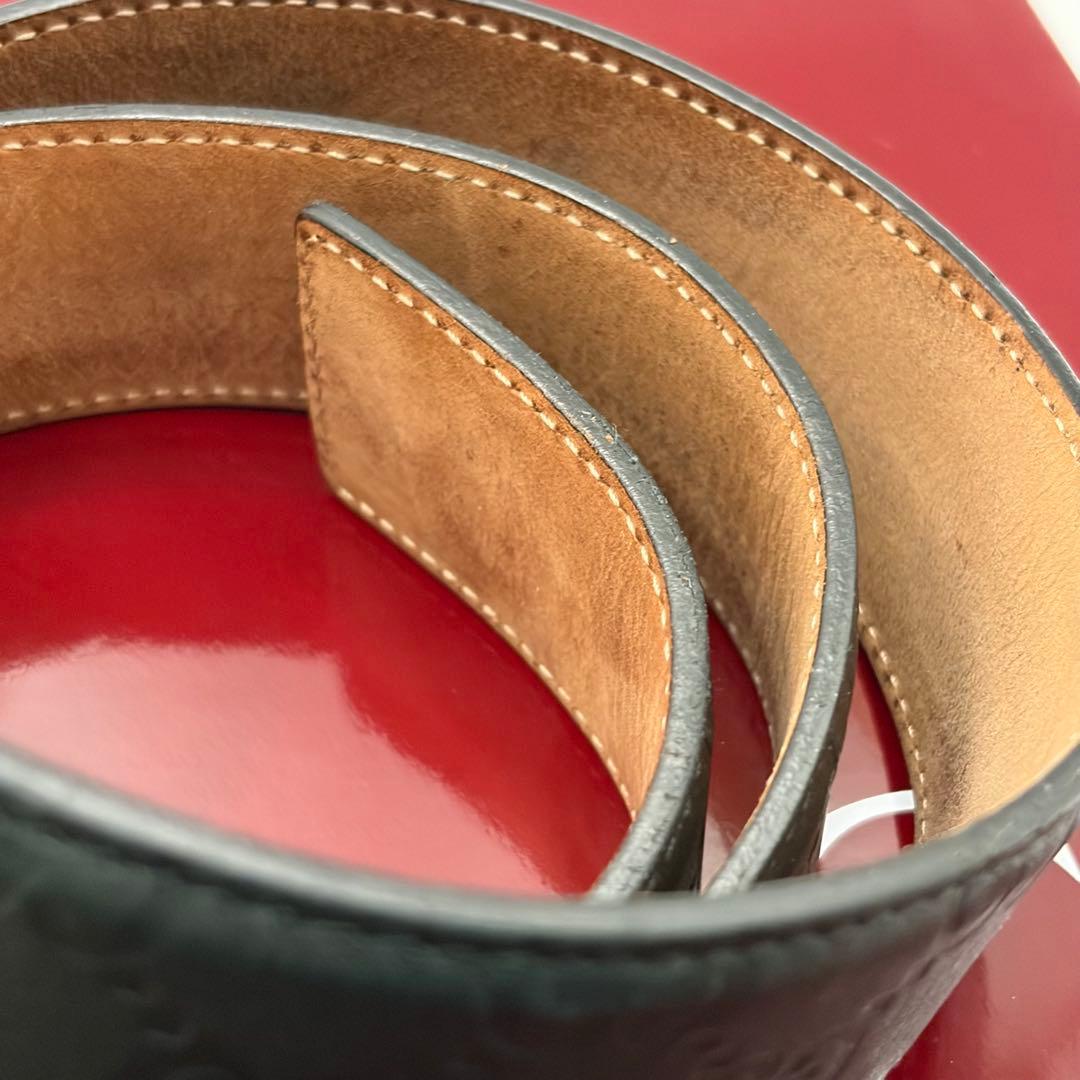 GUCCI☆インターロッキングGシマレザーベルト