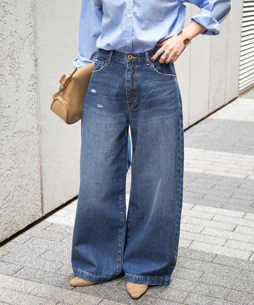 パンツ Spick and Span 5 1/2 BAGGY DENIM 28