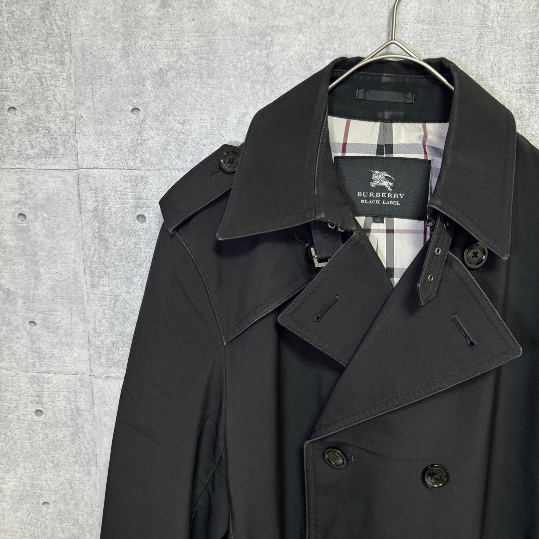 バーバリーブラックレーベル トレンチ　コート　ノバチェック Lサイズ
