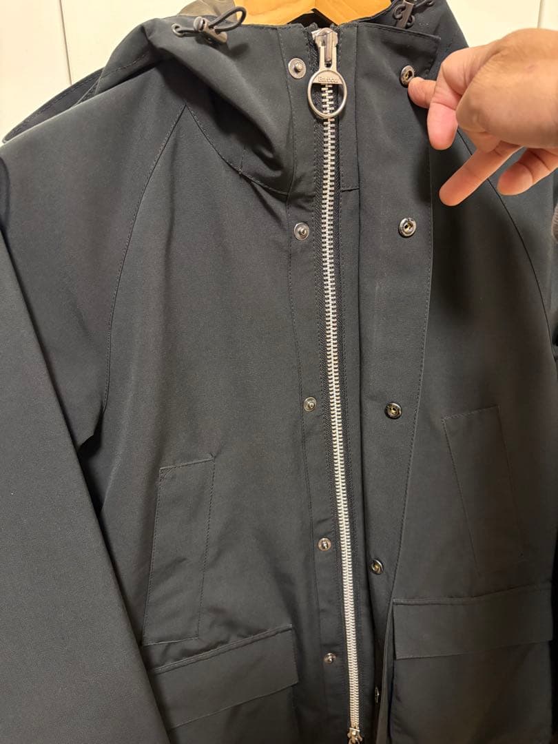 パッピー 美品　Barbour フード　ビデイル　ジャケット　ブラック