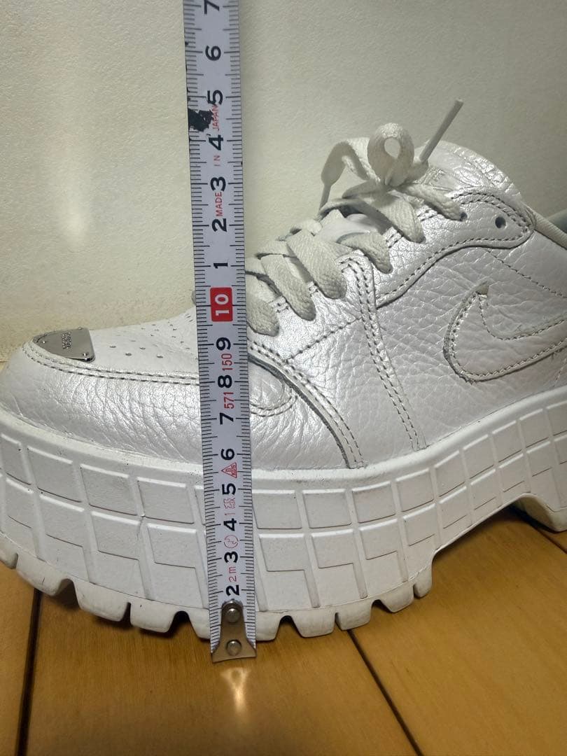 Nike Air Jordan 厚底スニーカー ホワイト 24.5