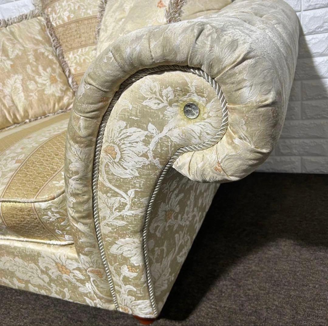 イタリア製 高級ソファ 1人掛け アンティーク 姫系 おしゃれ