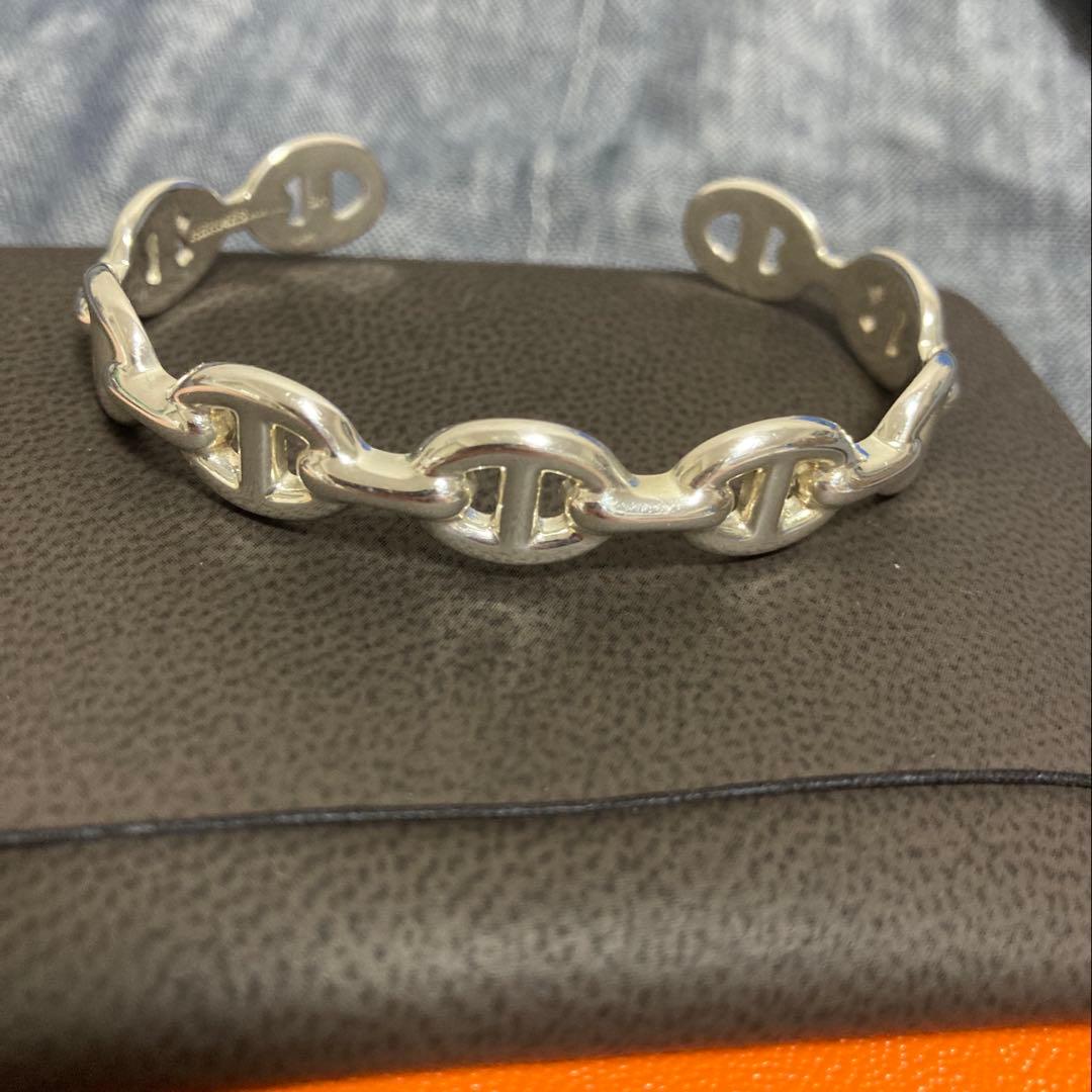 HERMES エルメス シェーヌダンクル アンシェネ SH カフブレスレット
