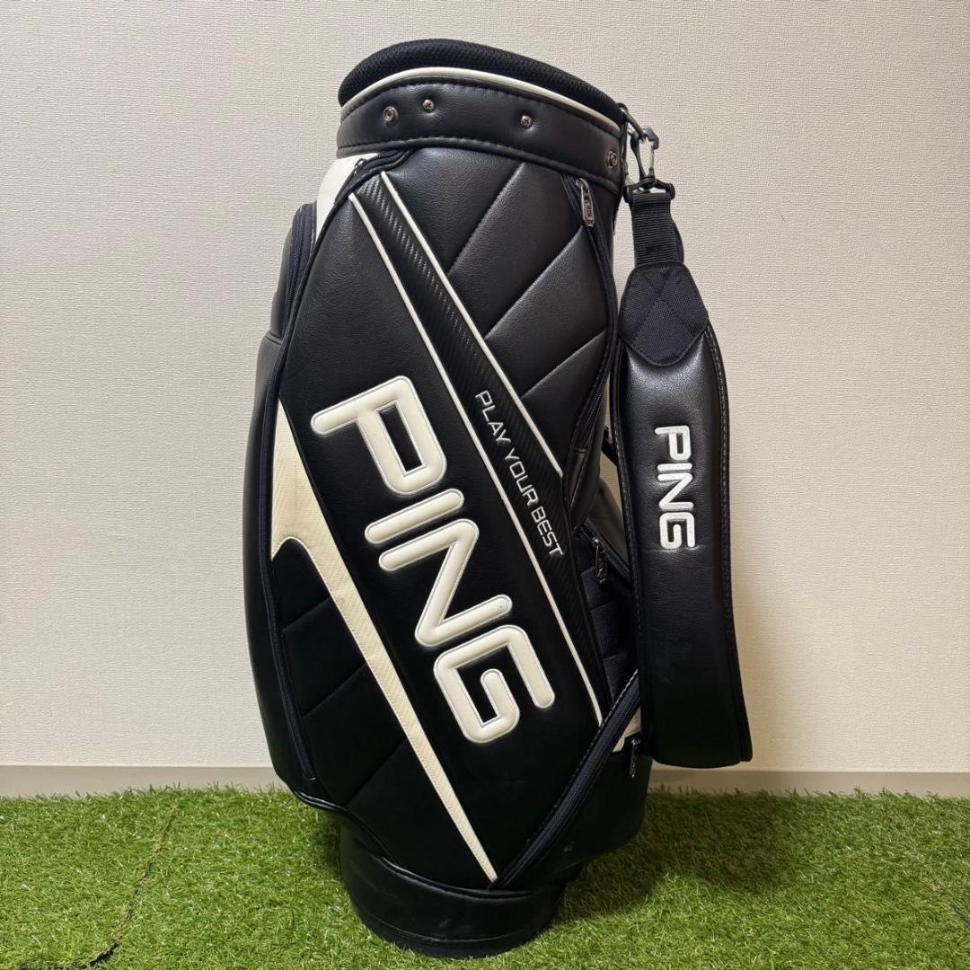 PING ピン キャディバッグ ゴルフバッグ ブラック 9型