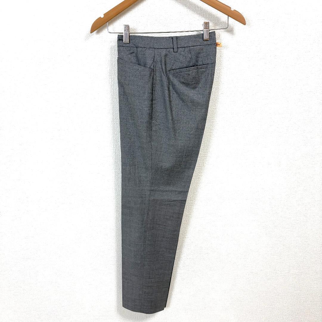 美品 theory luxe スーツ上下 ノーカラーJK36 下38 グレー