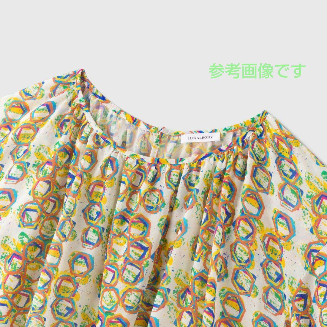 HERALBONY ヘラルボニー シフォンブラウス「タイトル不明」