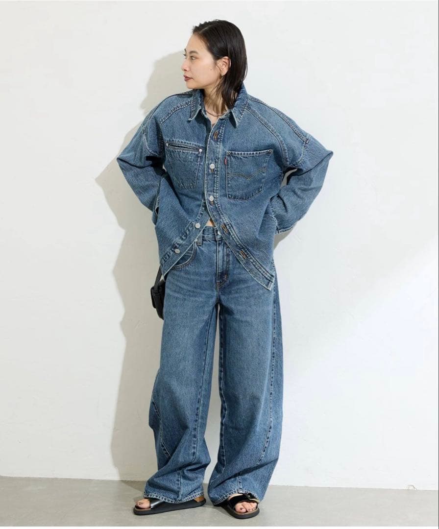 別注リーバイス ☆for JS SUPER BAGGY BARREL LONG