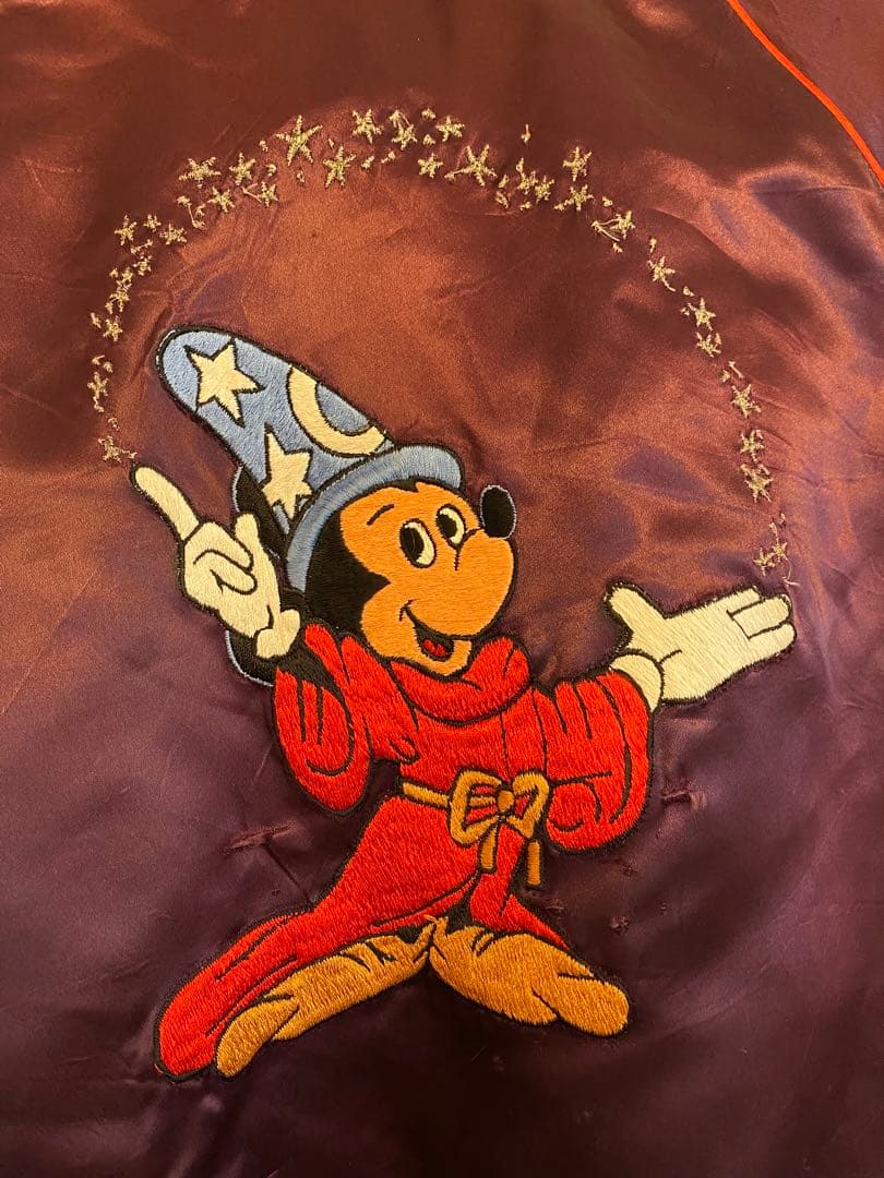 (usa製)ヴィンテージ　ディズニーミッキー ジャケット サテン　古着