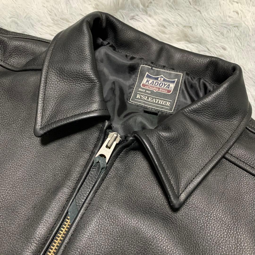 新品 4L KADOYA カドヤ レザージャケット シングルライダース バイク