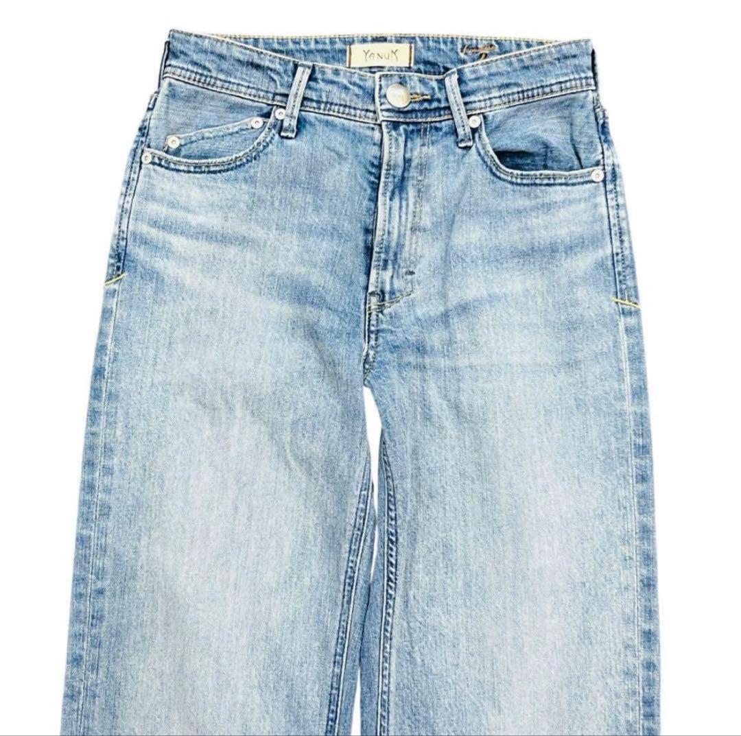 美品 YANUK ヤヌーク LEA ローライズ カットオフ サイズ23