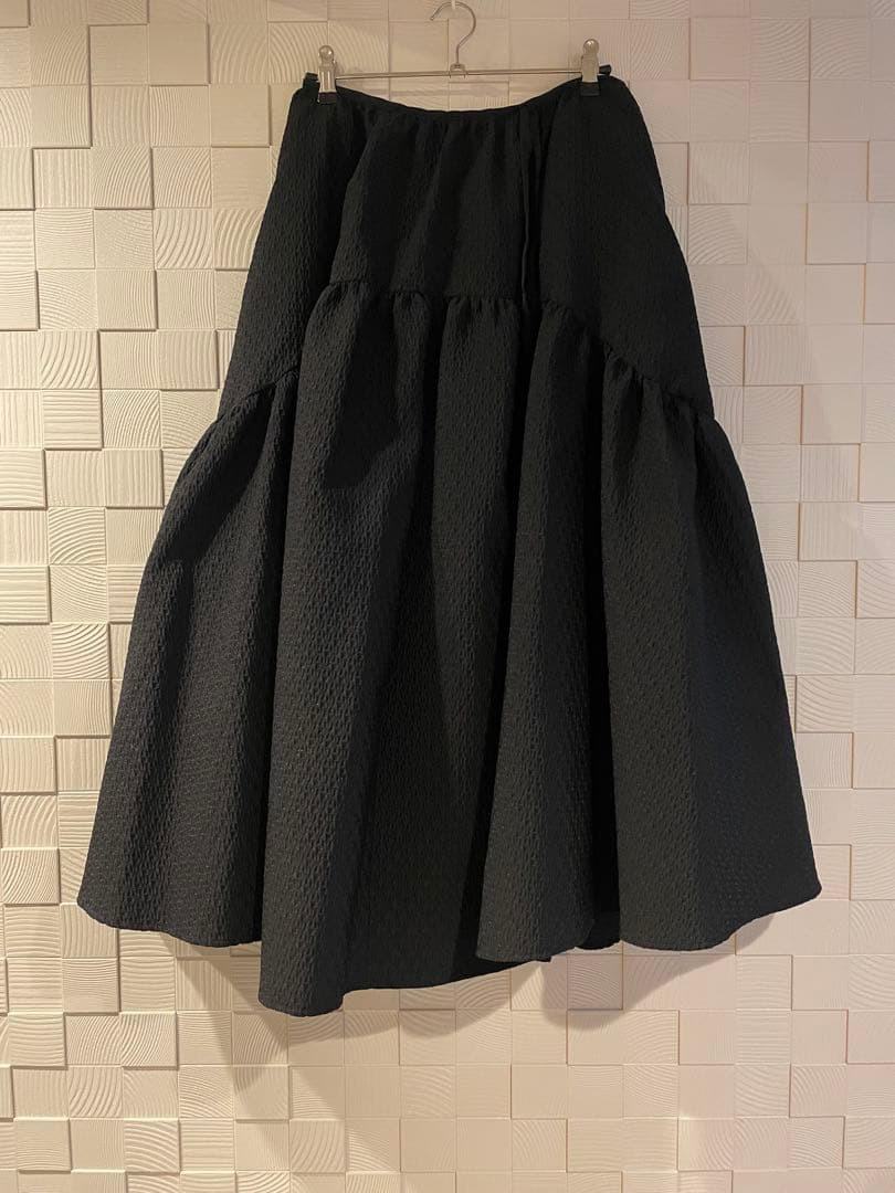 BLUELEA ジャガードスカート　BLACK38サイズ