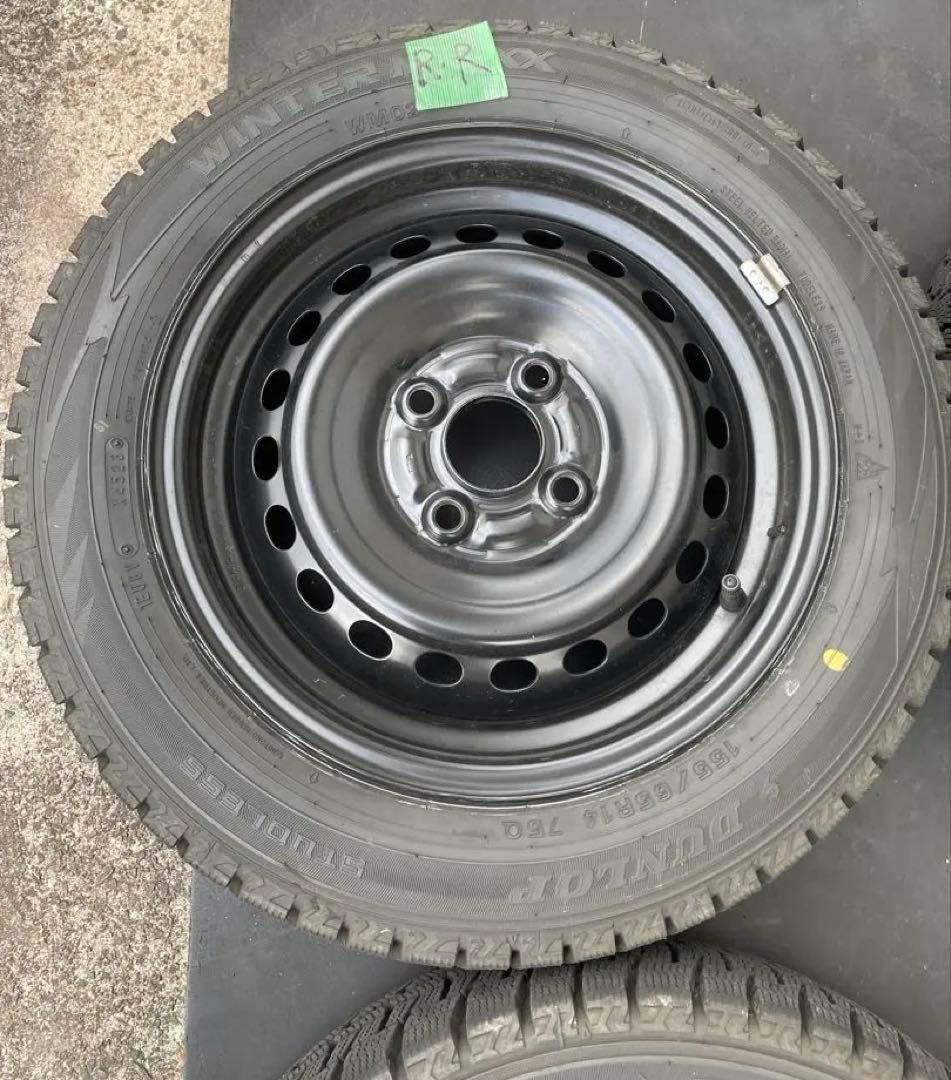 その① NBOX Nボックス 軽自動車 スタッドレス タイヤ 2本 ダンロップ