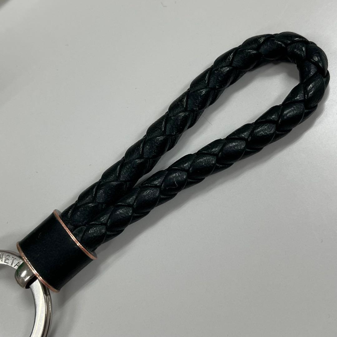 BOTTEGA VENETA ボッテガ ヴェネタ 編み込み レザー キーリング