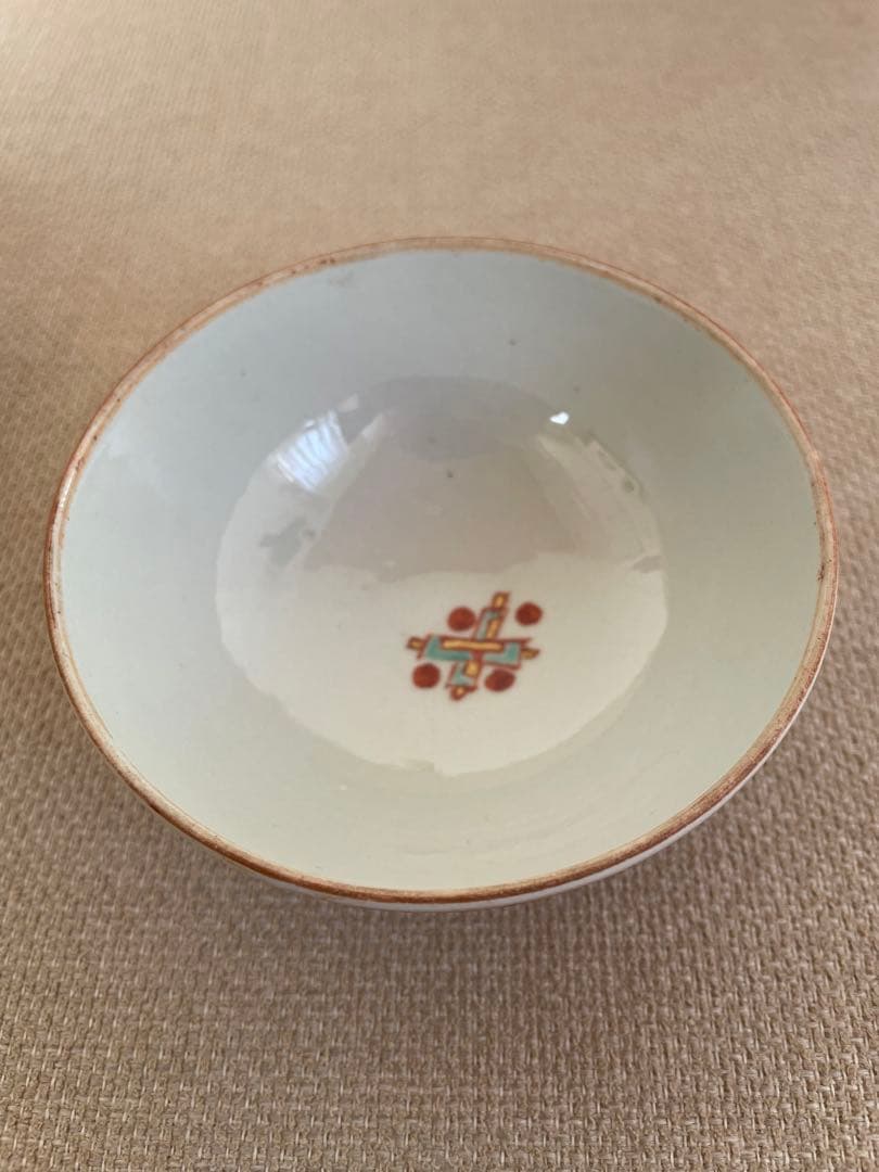古伊万里 赤玉瓔珞文蓋茶碗 古美術 桃凛 11月購入