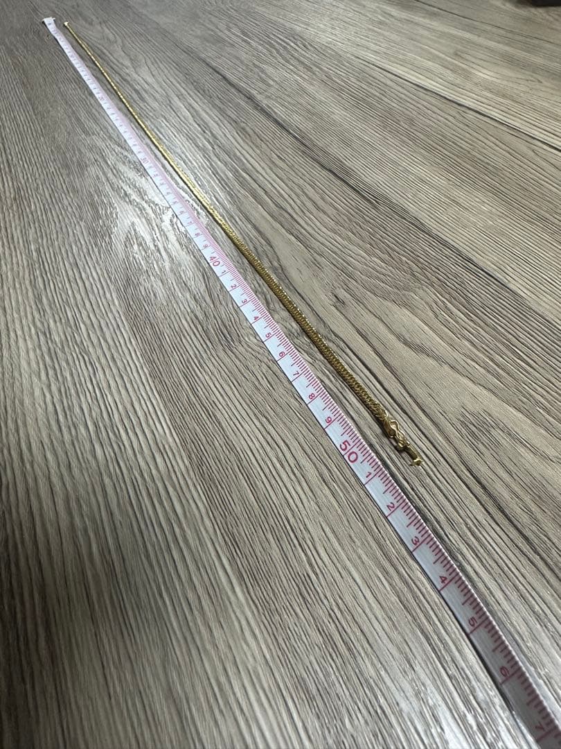18金 ネックレス 50cm 13g 8面カットトリプル
