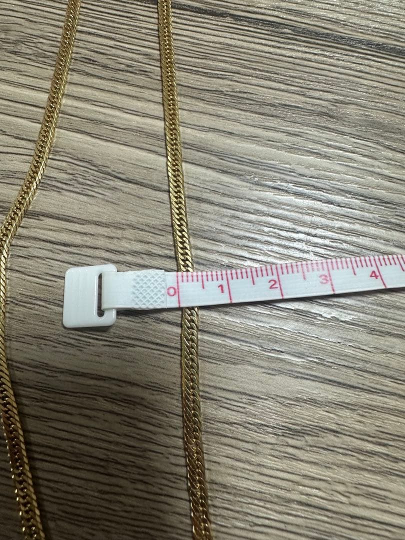 18金 ネックレス 50cm 13g 8面カットトリプル