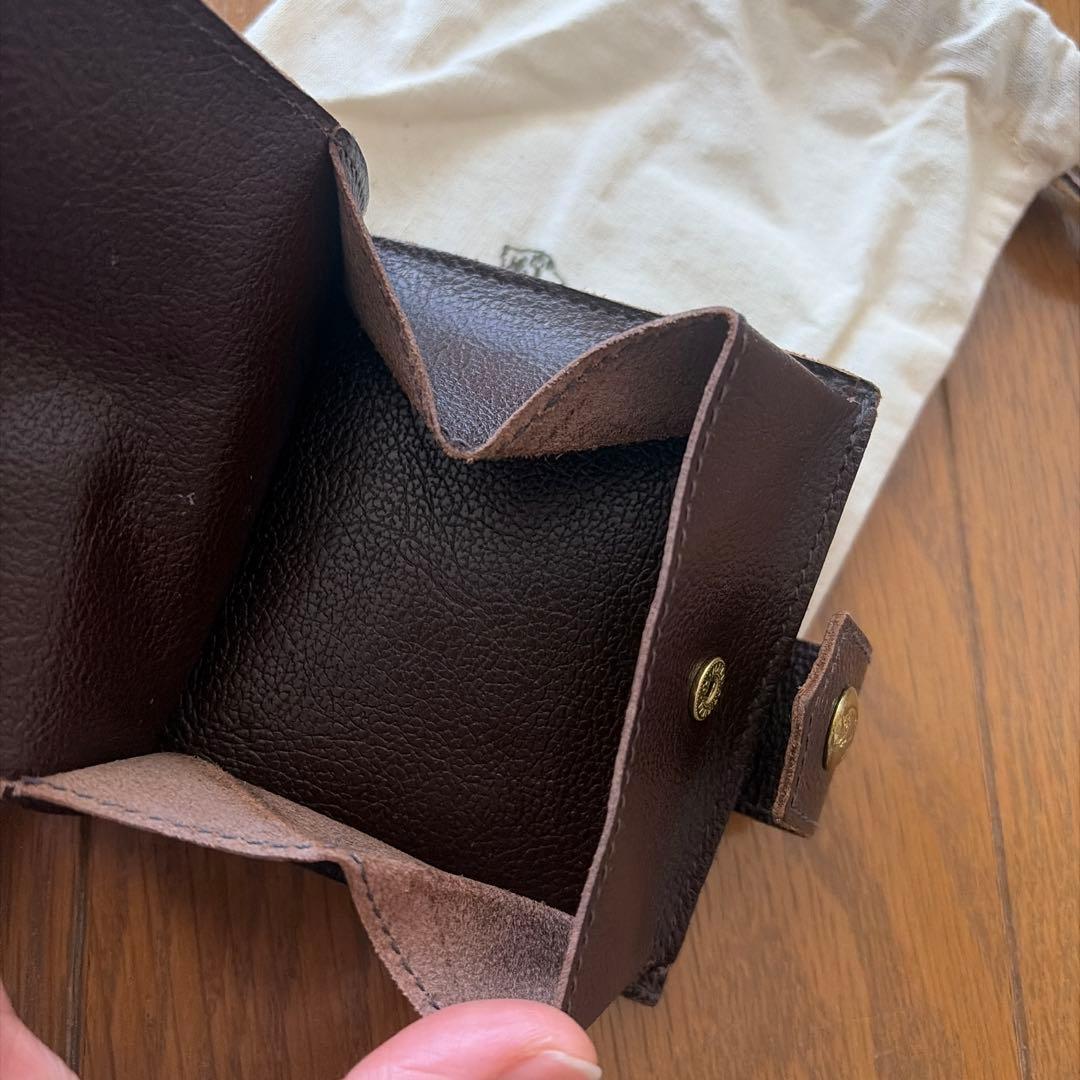 IL BISONTE 二つ折り財布 ダークブラウン