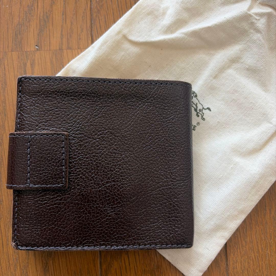 IL BISONTE 二つ折り財布 ダークブラウン