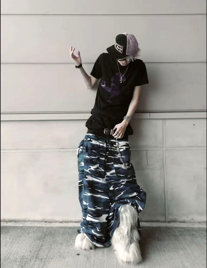 パンツ Trvo BLUE CAMO FUR POCKET SWEAT PANTS