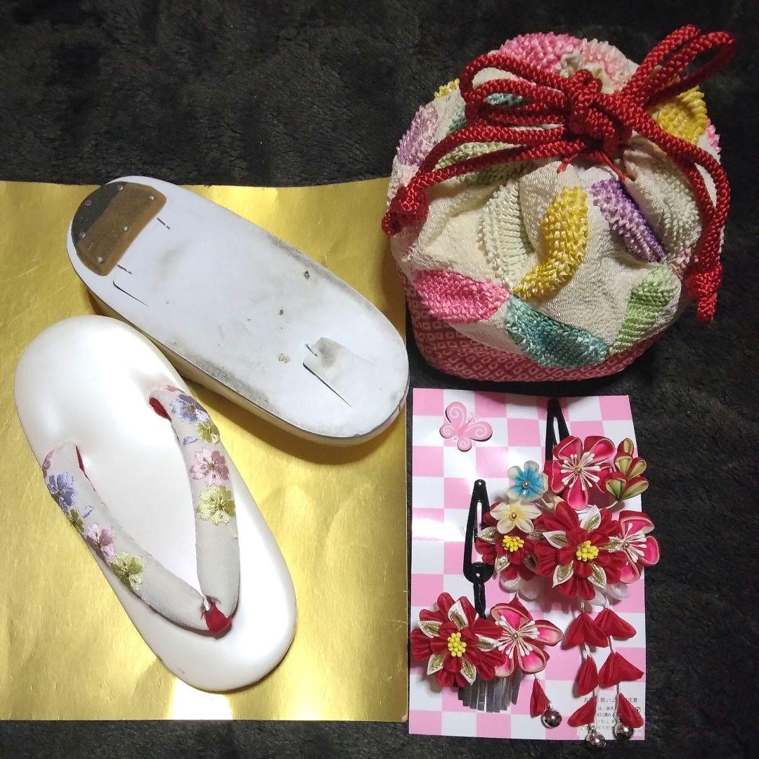 正絹綸子☆本絞＆刺繍☆絞りの粒もフレッシュ☆極上グレードの3歳七五三用祝着