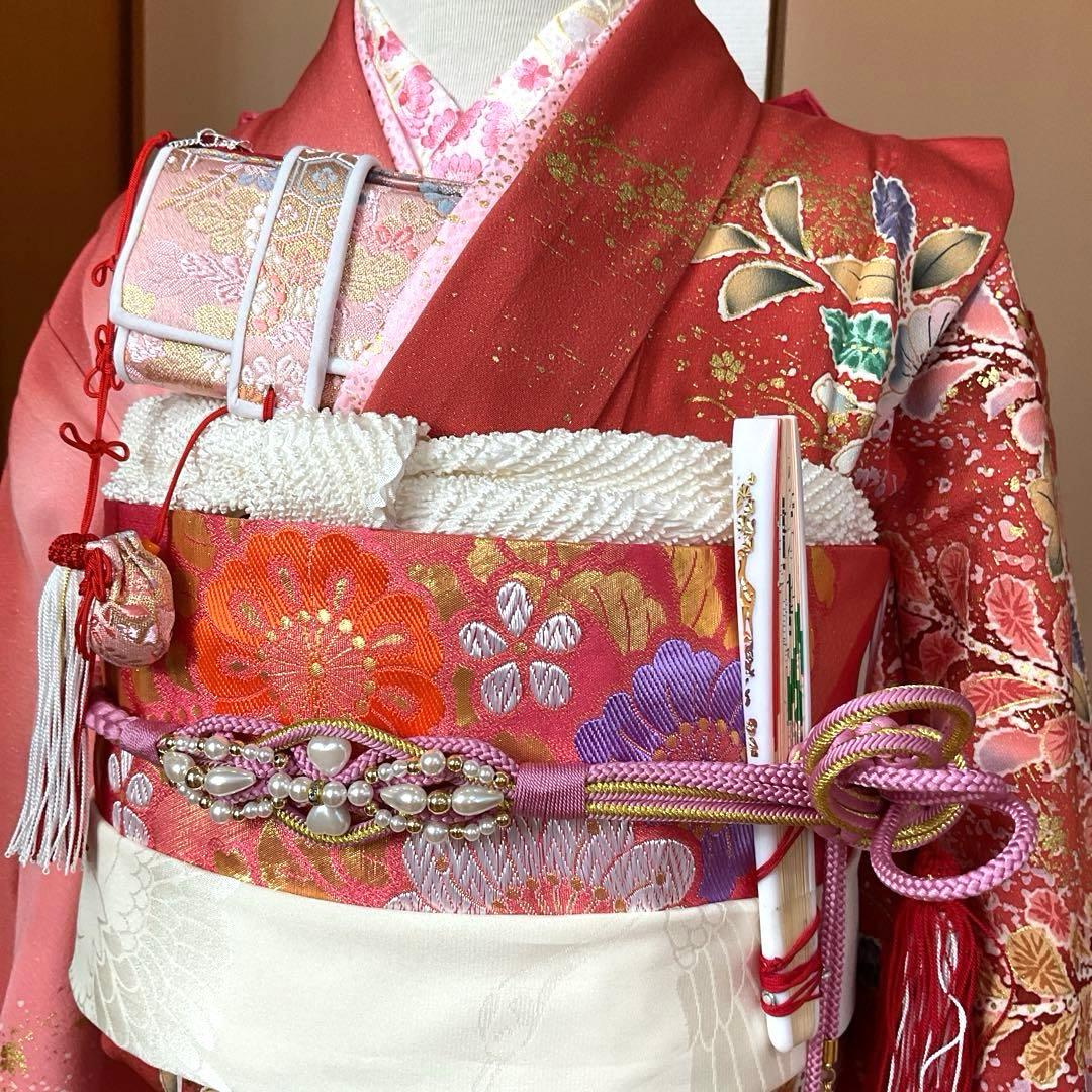 No.2 七五三　　7歳　　正絹着物セット　　　辻ヶ花