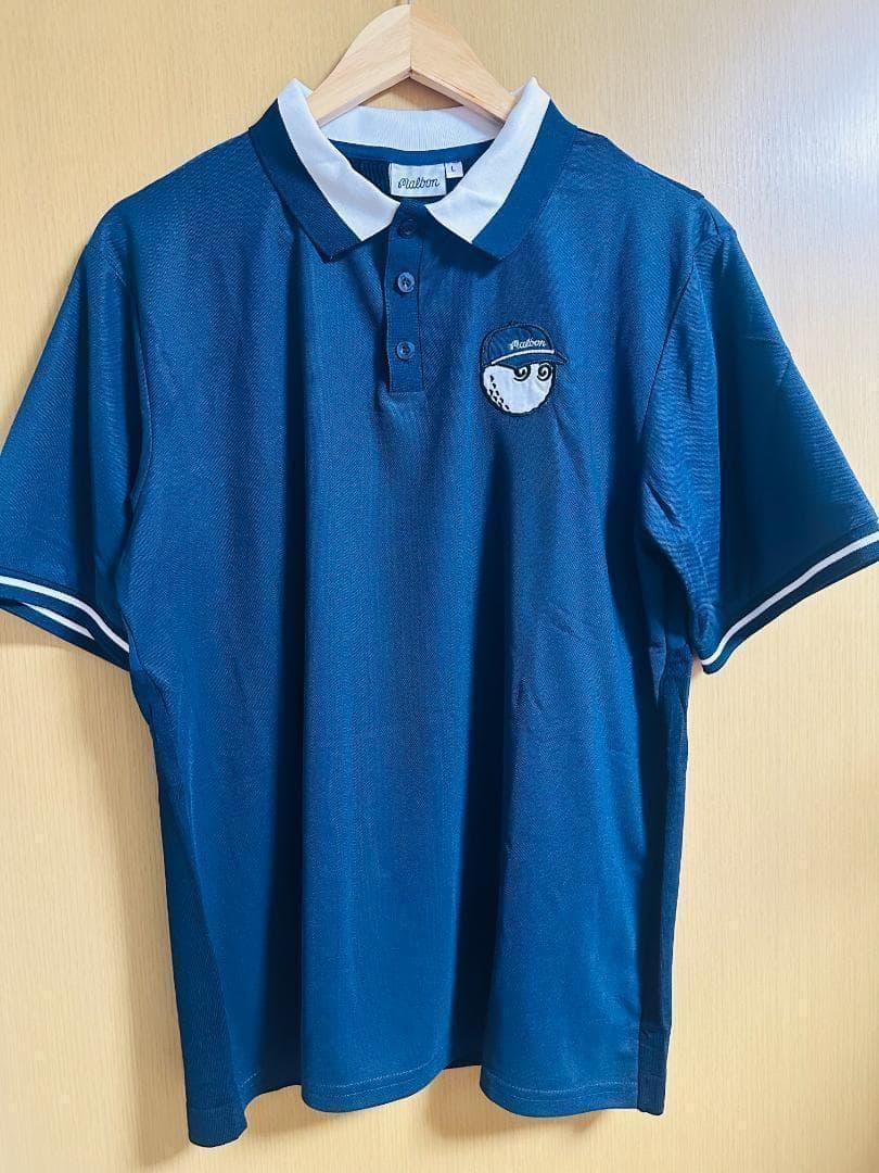 マルボンゴルフ ポロシャツ malbon golf メンズ シャツ 半袖 紺色L