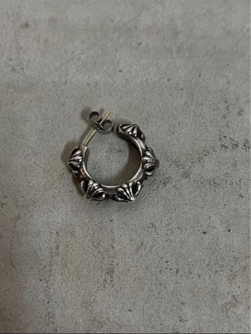 Chrome Hearts HOOP CROSS SML ピアス