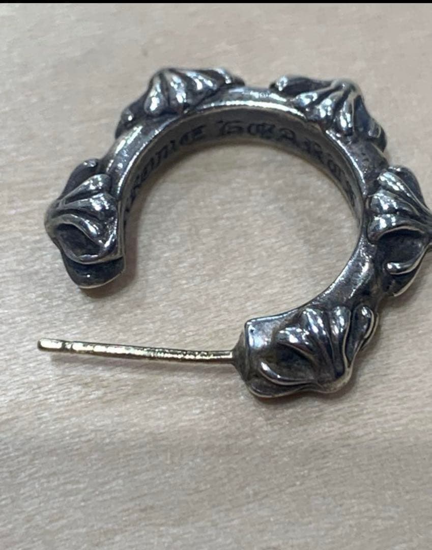 Chrome Hearts HOOP CROSS SML ピアス