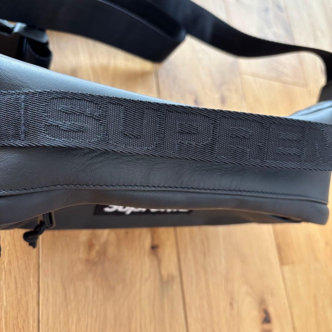 【新品】Supreme 23FW Leather Waist Bag ブラック