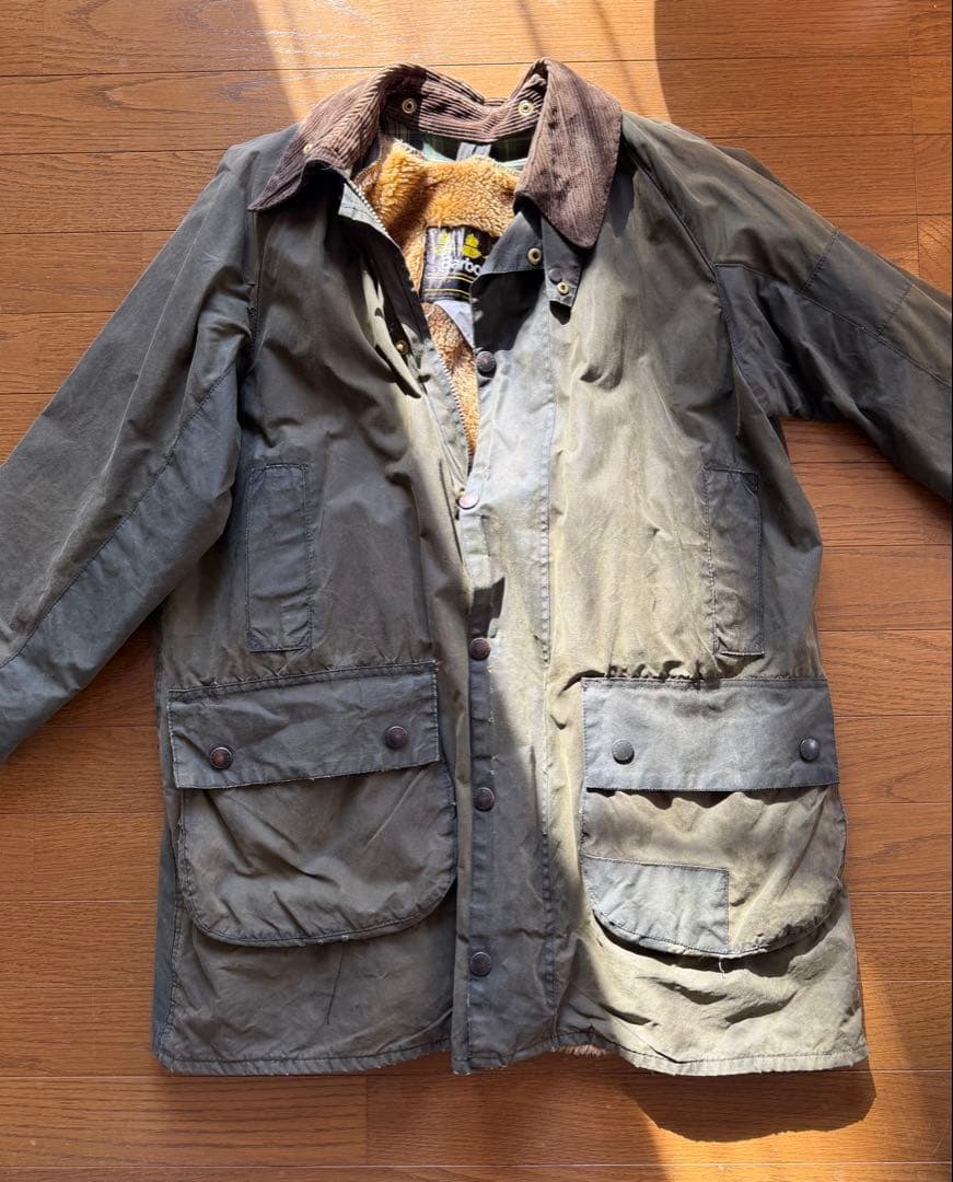 Barbour ライナー付き バブアー ビンテージ ゲームフェア C40
