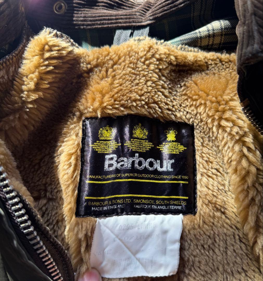 Barbour ライナー付き バブアー ビンテージ ゲームフェア C40
