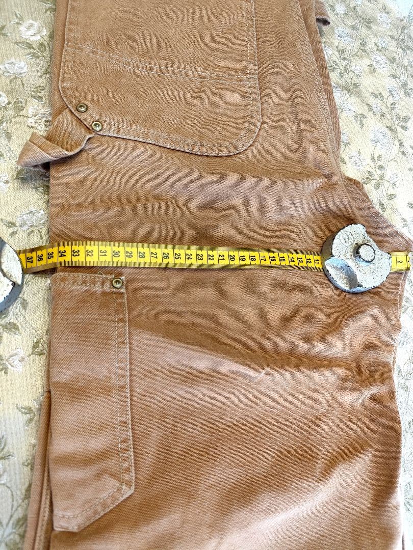 Carhartt ベージュ オーバーオール　エプロン