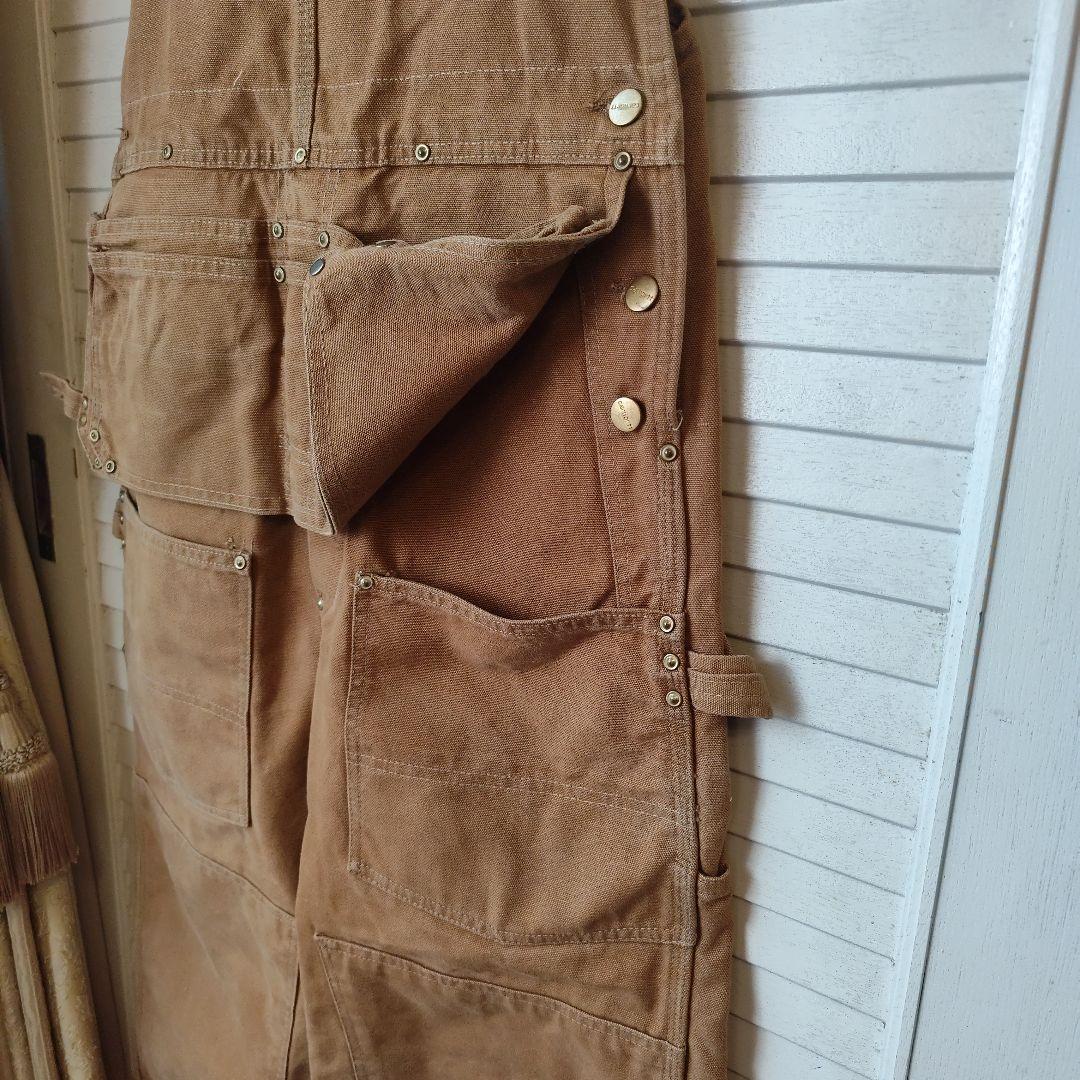 Carhartt ベージュ オーバーオール　エプロン