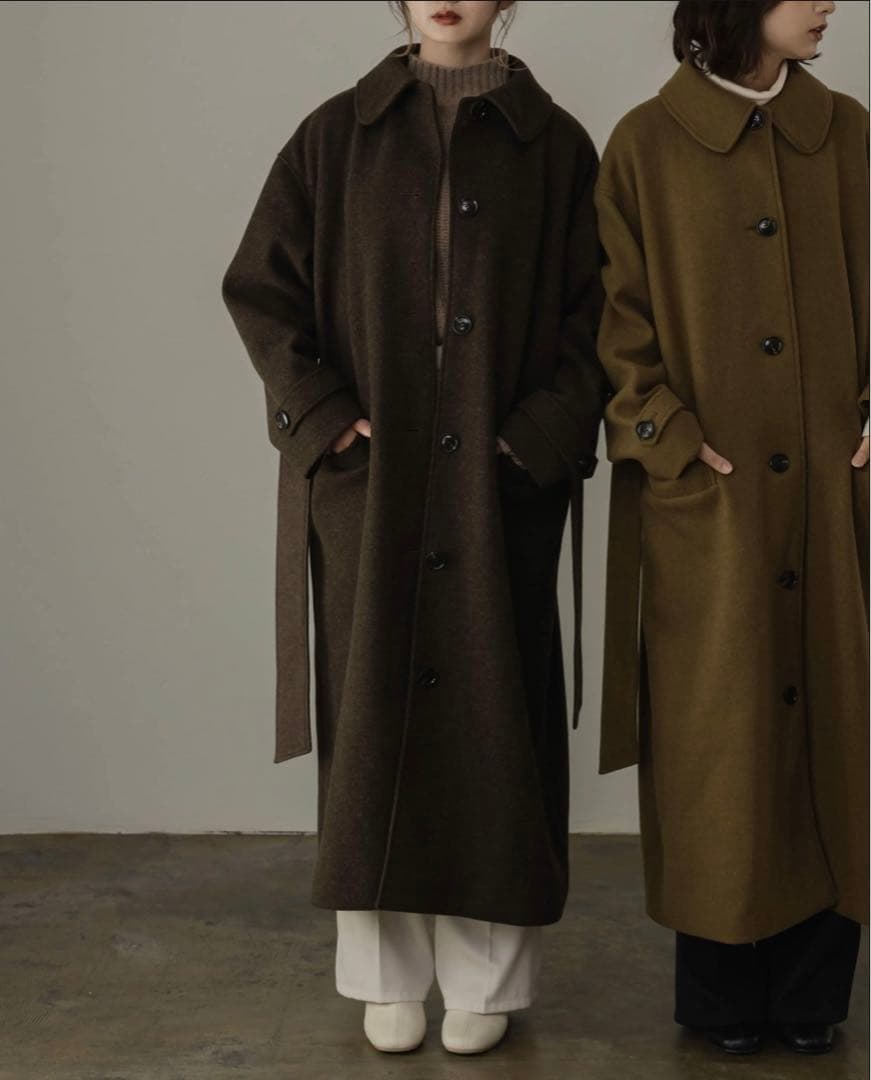 yourmle ダークブラウン ロングコート