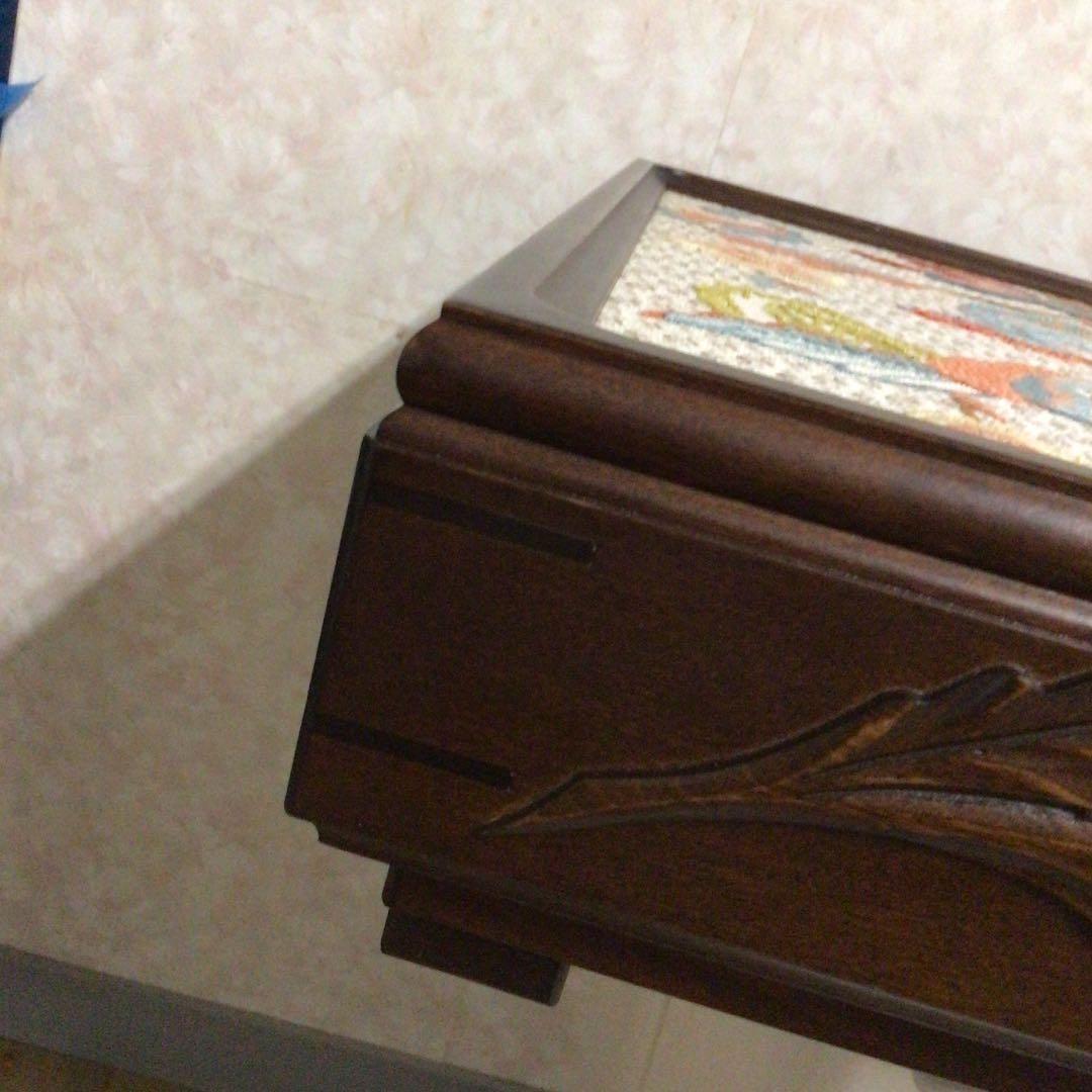 手刺しゅう　免状箱　木製