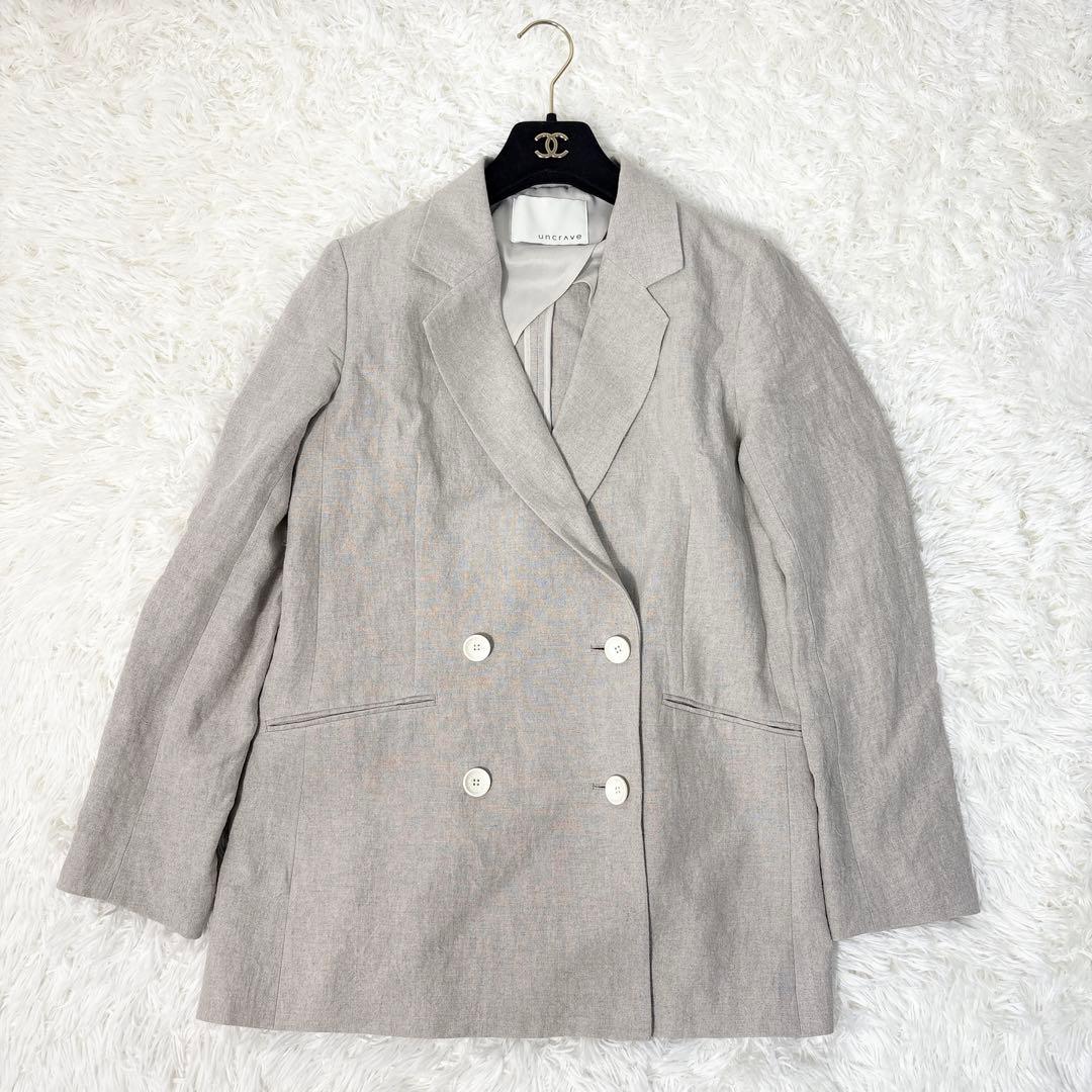 ☆美品☆uncrave アンクレイヴ セットアップ ワイドパンツ リネン100%