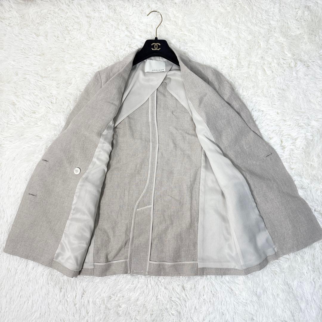 ☆美品☆uncrave アンクレイヴ セットアップ ワイドパンツ リネン100%