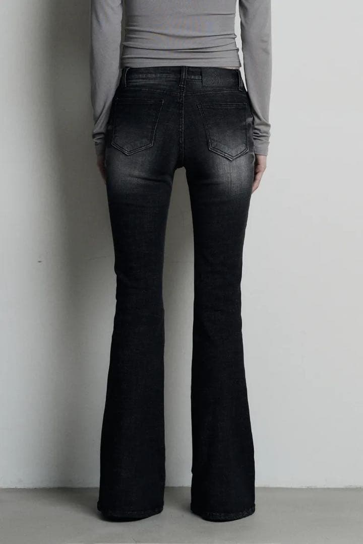 パンツ SYNERJYN CAT WASHING DENIM PANTS BLACK L