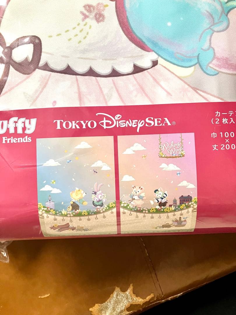ディズニーシー　ダッフィー＆フレンズ　カーテン　ウィッシングウィングス