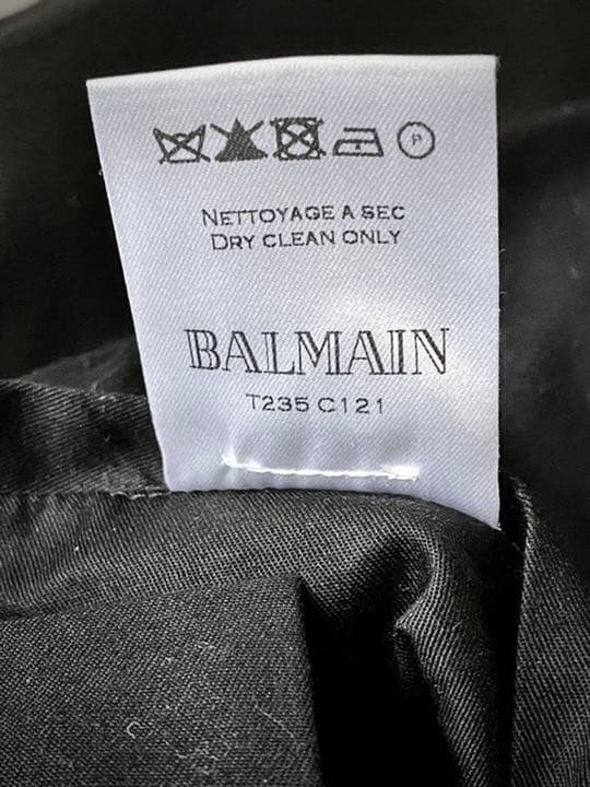 希少 Balmain バルマン サマーウール ライダーズジャケット