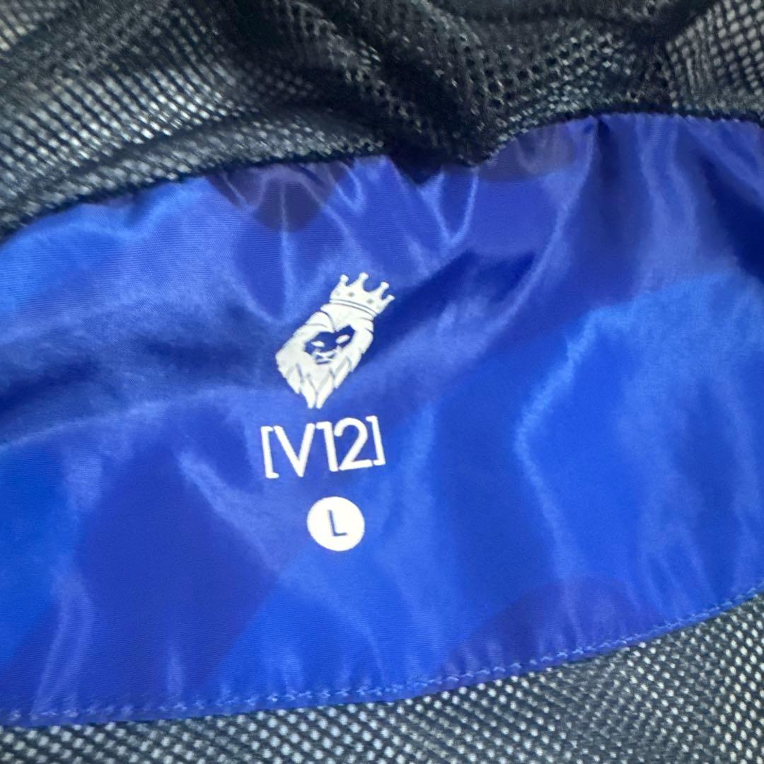 V12 ジップブルゾン　メンズL 裏地付き　カモフラージュ　迷彩