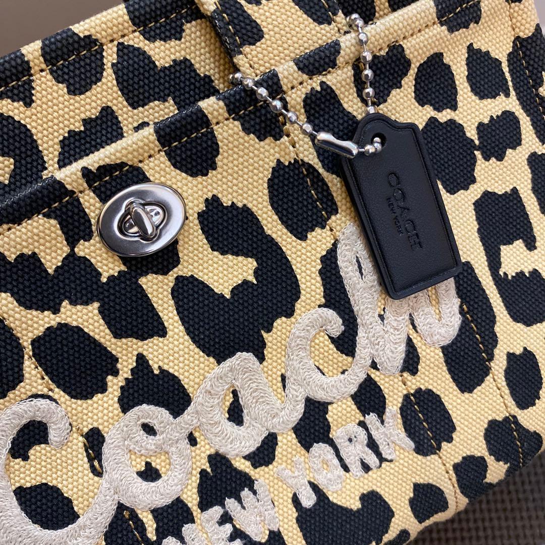 コーチCOACHカーゴトートバッグヒョウ柄2way