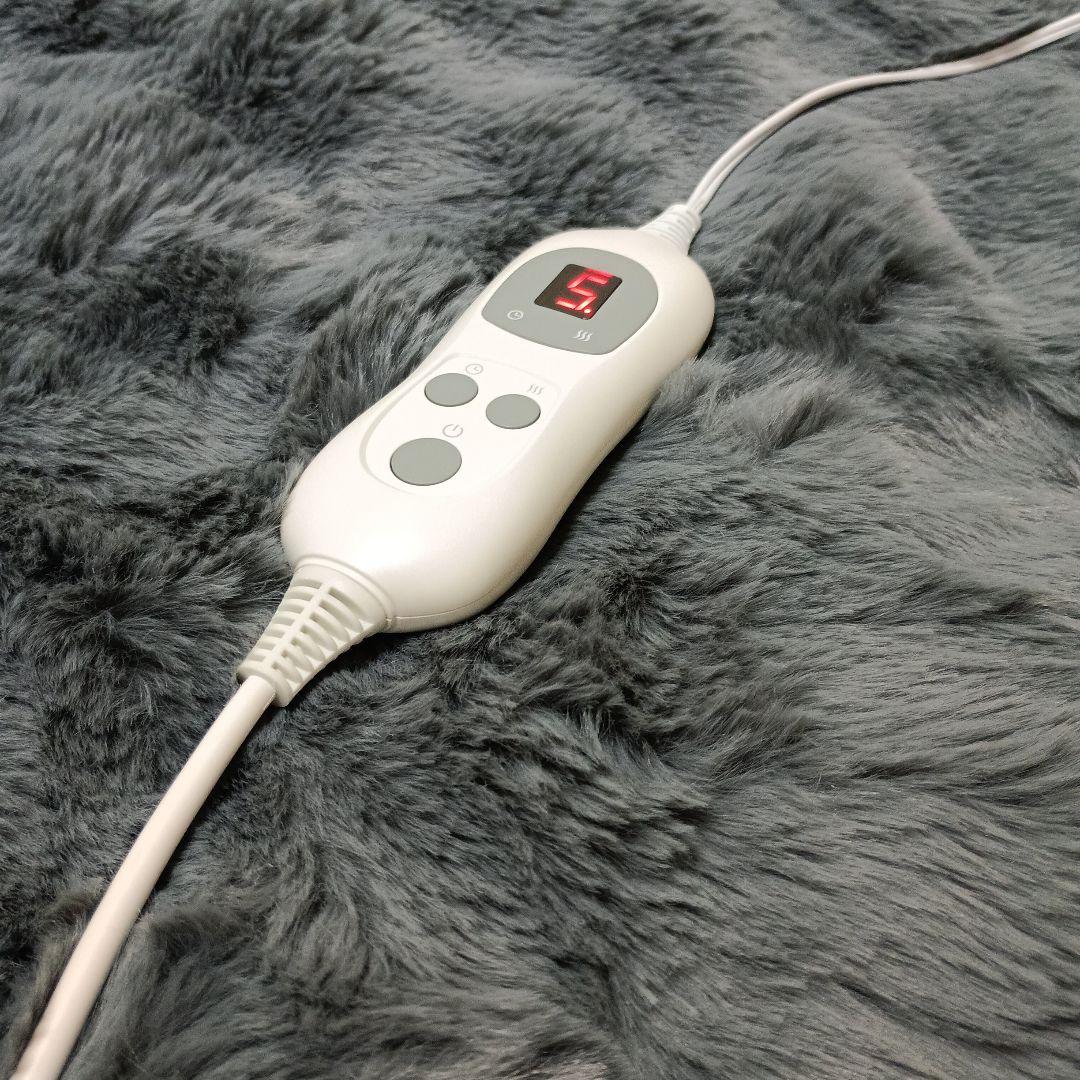 COZY WAVE-G1 ふわとろ電気毛布 グレー Lサイズ