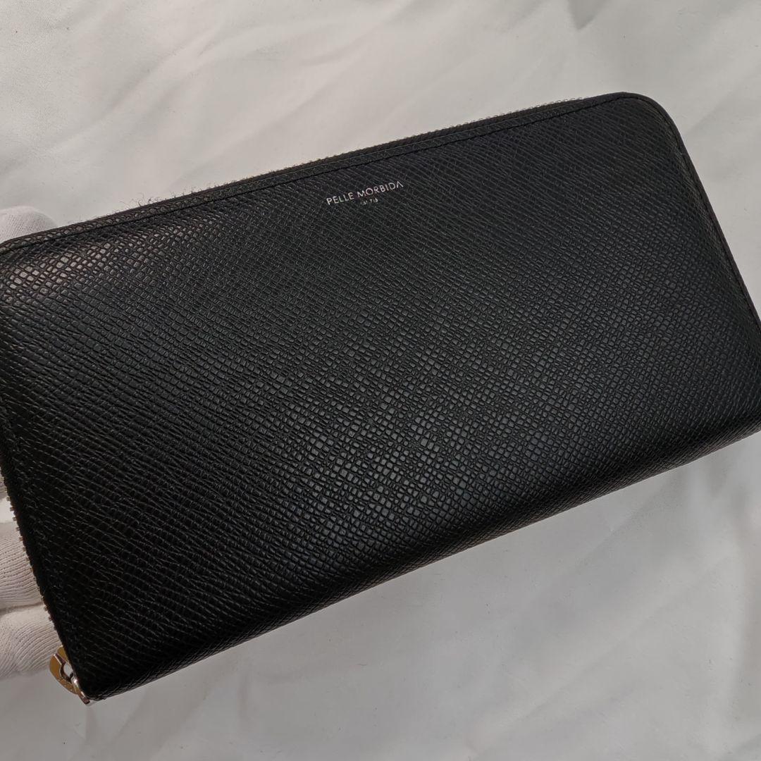 未使用級　PELLE MORBIDA 長財布　Barca　ラウンドファスナー