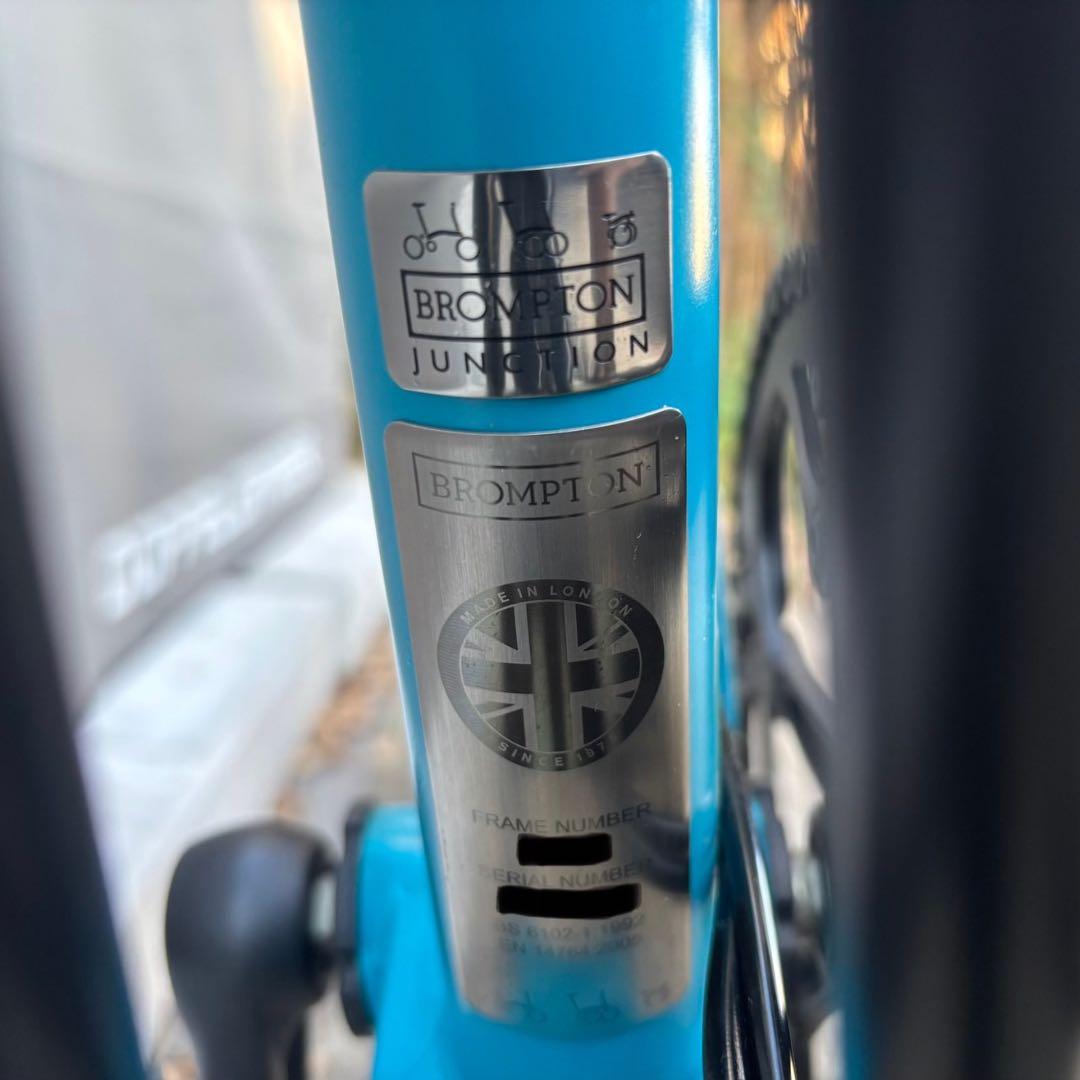 【美品】BROMPTON BLACK Edition 青S2L おまけ付き