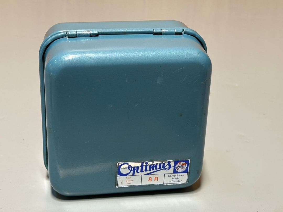 Optimus 8R キャンプ用シングルバーナーコンロ 青 ケース付き