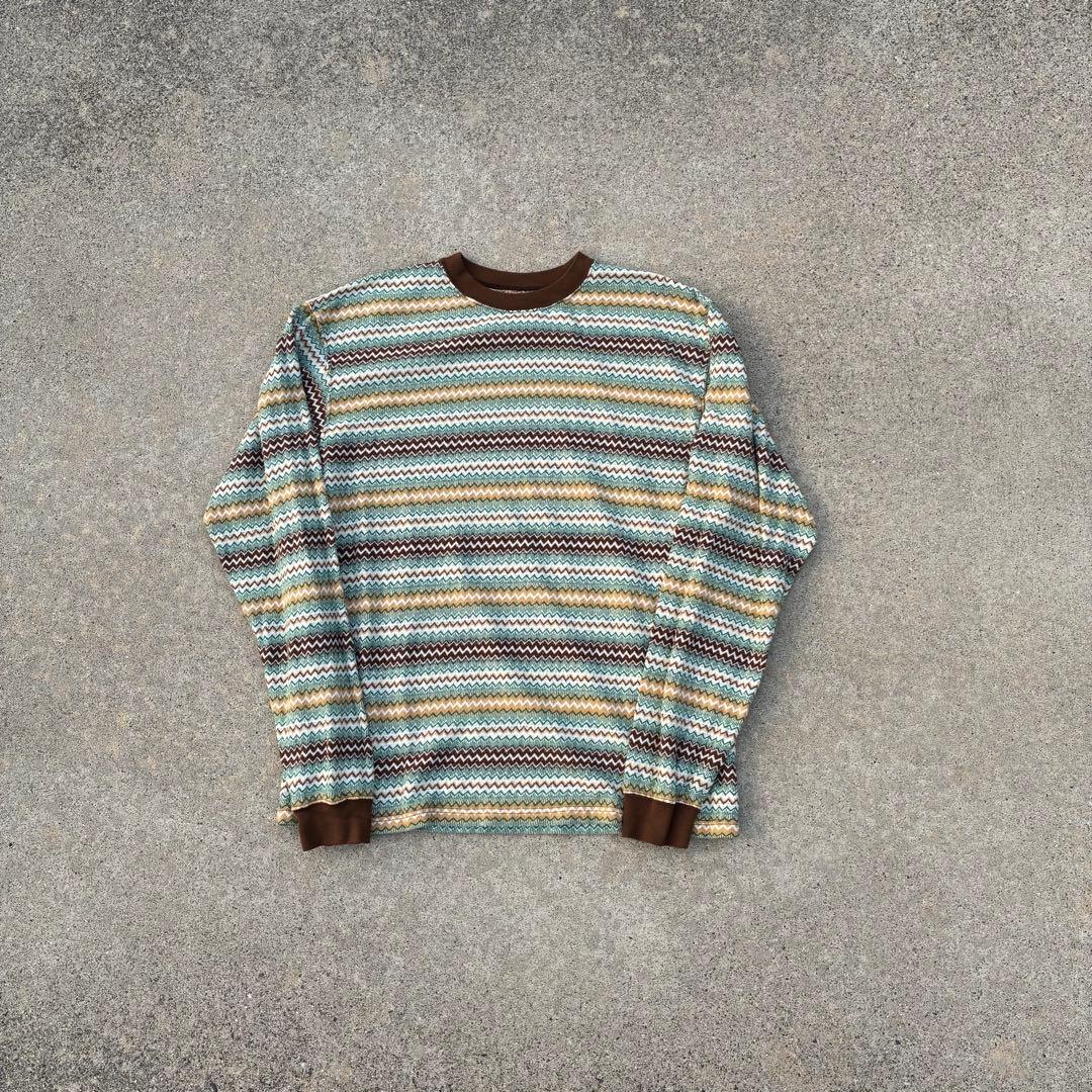 indian hill knitting service ロンT ボーダー