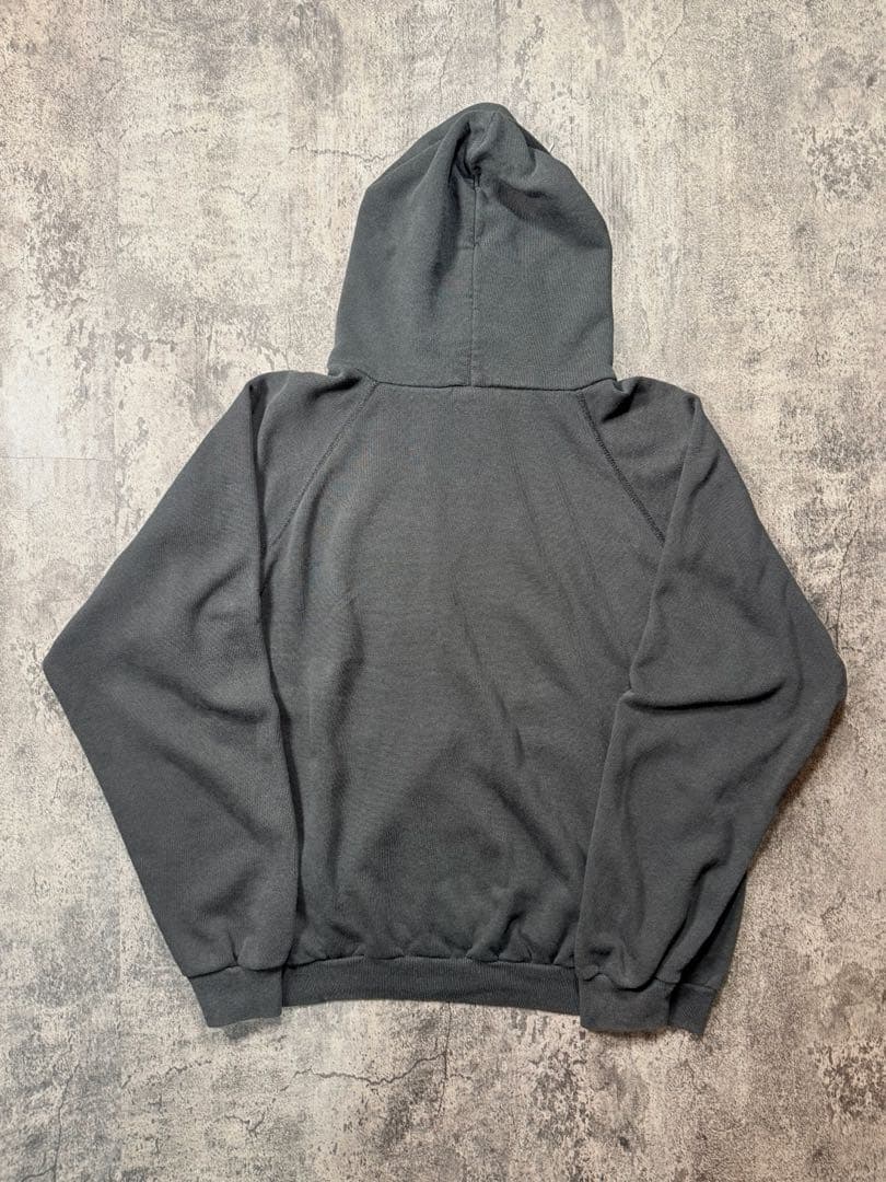80s Hanes ソリッドパーカー ブラック XL