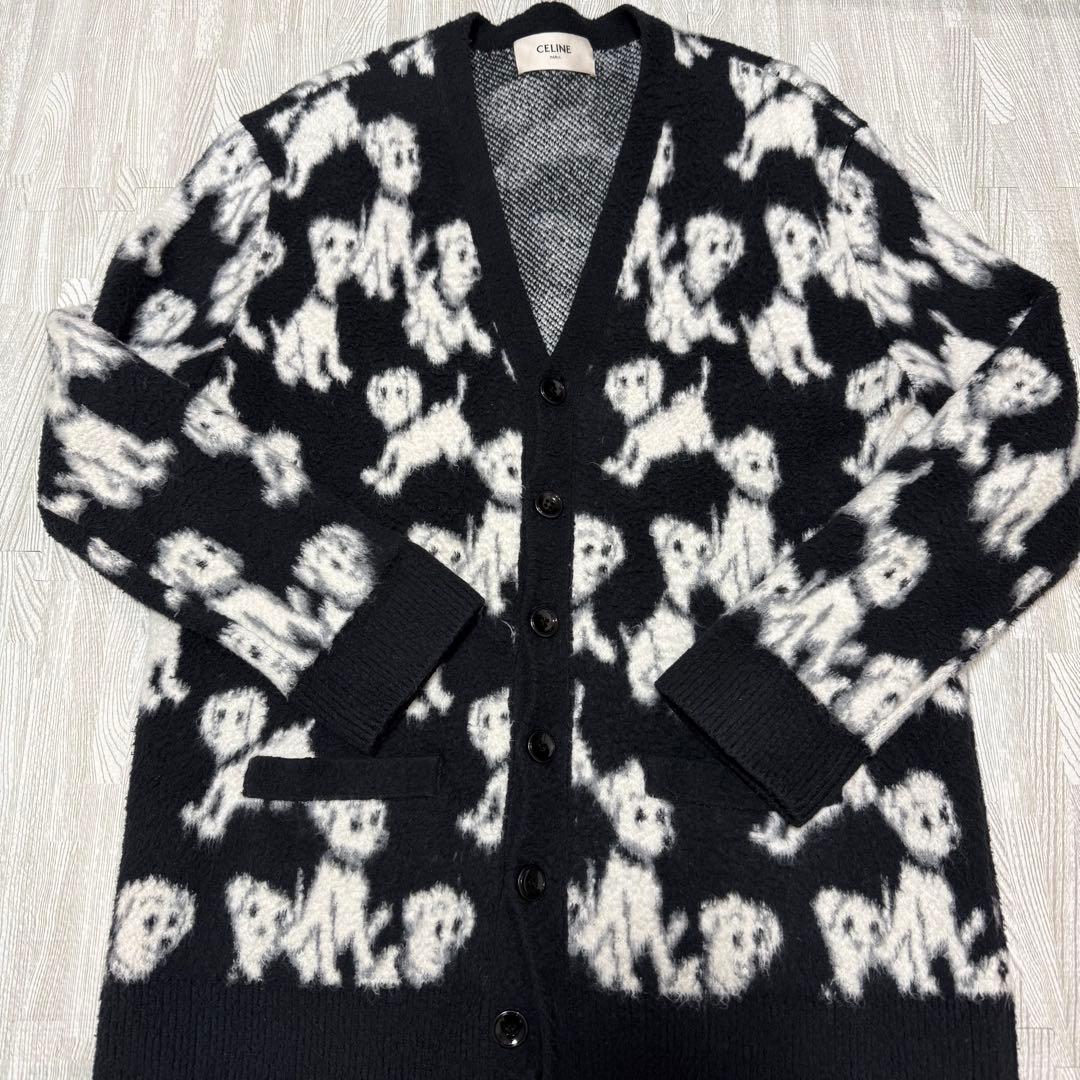 CELINE セリーヌ カーディガン 犬 セーター XSサイズ