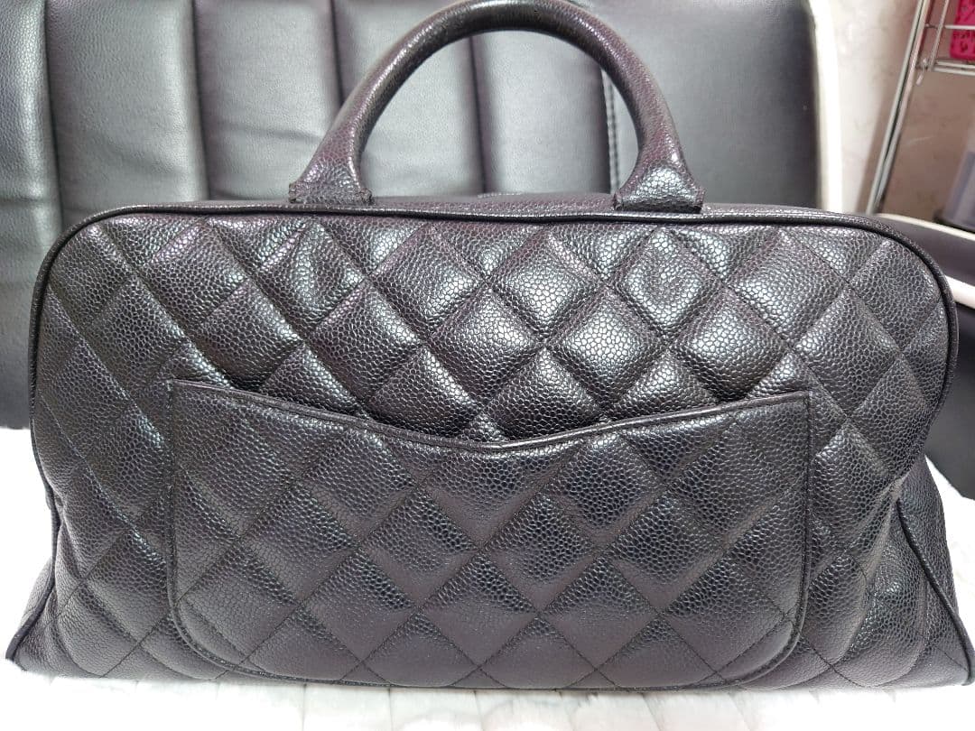 美品　シャネル　キャビアスキン　マトラッセボストンバック　9番台!!